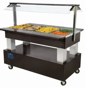 Bain Marie Buffet 4 x 1/1 GN Wenge Express Levering