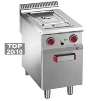 Betaalbaar Elektrische bain-marie 4x GN 1/3 h.150 mm, op open kast - 400x900x(h)850/920mm