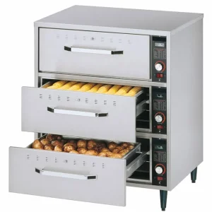 Warmhoudladen 3 Laden - 749x575x(h)794/896mm- 1,35 kW Betrouwbaar