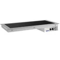 Populair Vitrokeramische warmplaat inbouw 2 x 1/1GN - 790x610xh210mm
