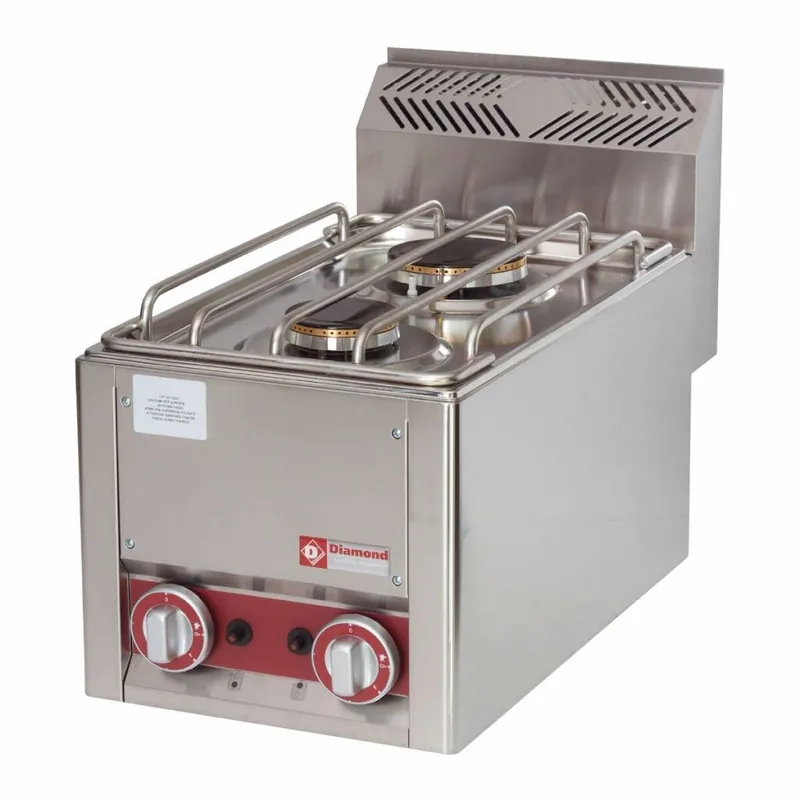 Gasfornuis 2 branders, -Top- - 330x600x(h)290mm Korting