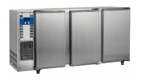 Barkoelkast 3 Deuren - RVS - 579Liter - 206.5x56.5x(H)89/90.5cm Betaalbaar