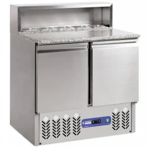 Alleen Vandaag 2-deurs gekoelde pizzas tafel GN1/1, gekoelde structuur 5x GN1/6-150 mm - 900x700x(h)850mm
