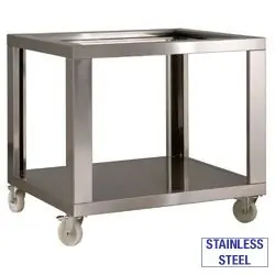 Onderstel RVS Met Wielen + 2 Met Rem - 1070x1200x950(h)mm Actieprijs