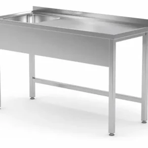 Aanbieding Spoeltafel RVS Spoelbak Links 400x400x250(h)mm 700(b)x600(d)x885(h)mm