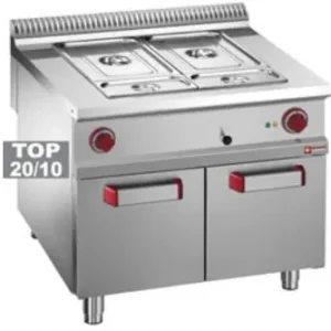 Elektrische bain-marie 8 GN 1/3 h.150 mm, open kast - 800x900x(h)850/920mm Goedkoop