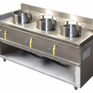 Koop Vandaag Gas Wok Fornuis 3 brander Open Onderstel - 23KW