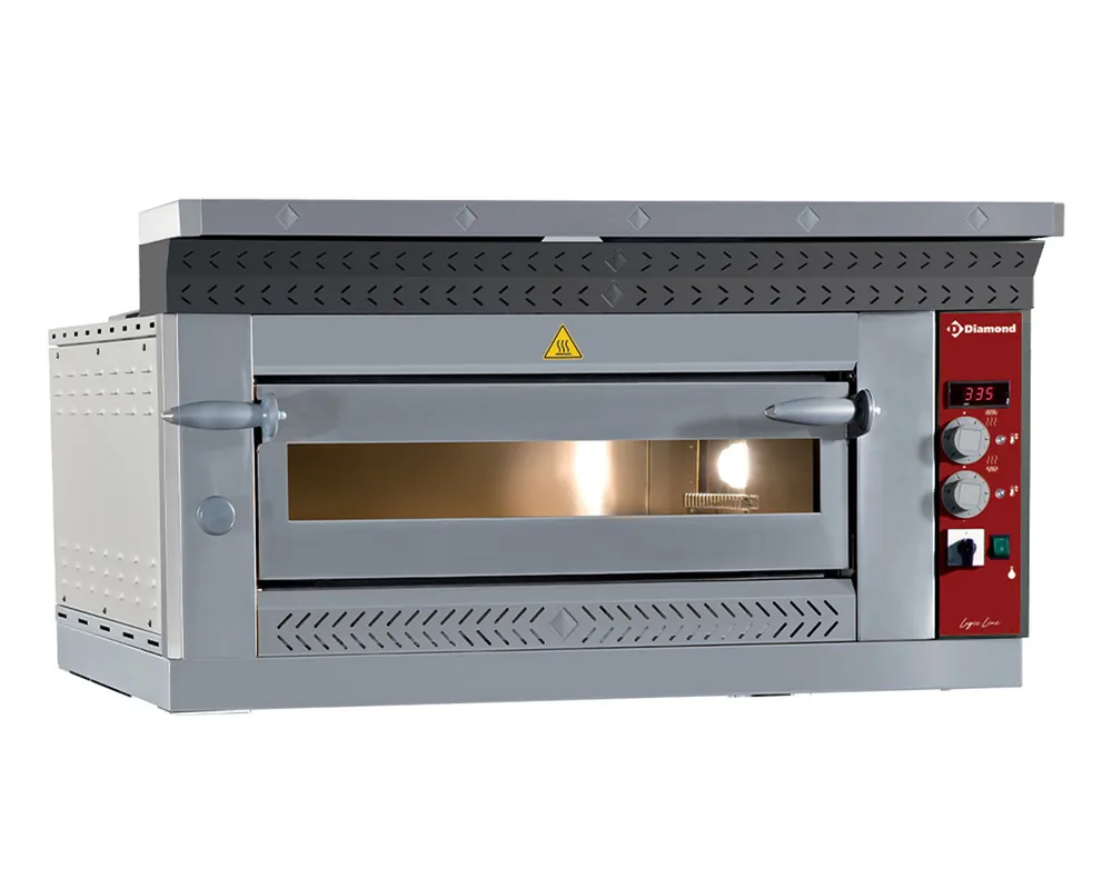 Pizza Oven Elektrisch - 6 Pizza's Ø35cm - 8,8kW - 1070x1360x(H)400mm Gecertificeerd