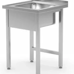 Spoeltafel + Spatrand RVS Spoelbak XXL 500x400x250(h) 600(b)x700(d)x885(h)mm Speciale Aanbieding