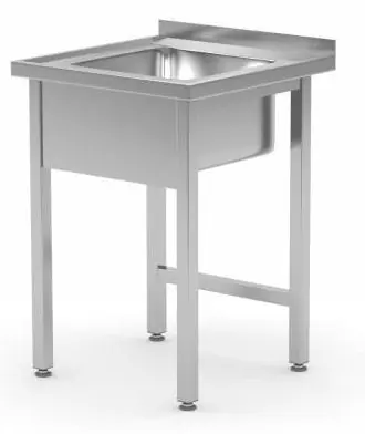 Spoeltafel + Spatrand RVS Spoelbak XXL 500x400x250(h) 600(b)x700(d)x885(h)mm Speciale Aanbieding
