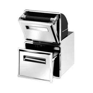 Dubbele Inbouw Uitkloplade RVS - Kantelbak - 233x377x299(h)mm Nu Kopen
