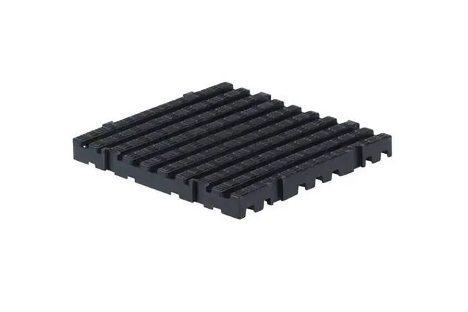 Dagaanbieding Antislip vloertegel vierkant - 50x50x5cm - Zwart