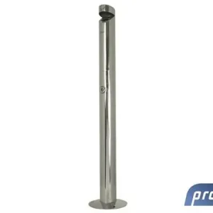 Peukenzuil - Gepoetst RVS - 1,1 Liter - Tot 330 Peuken - 76x76x(H)920mm Must-Have