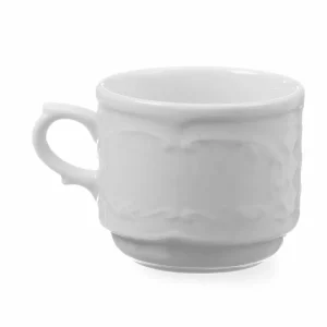 Op = Op Kop 120 ml - 65x85x55 mm - Flora - Wit - Porselein
