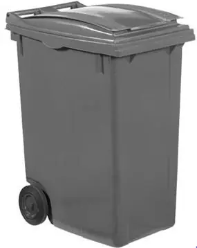 Betaalbaar Afvalcontainer op Wielen- 360 Liter Grijs