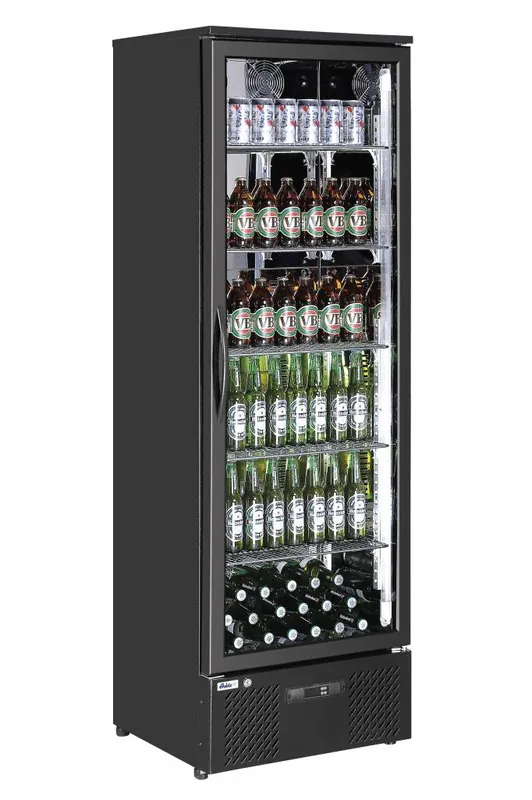 Hoge Barkoelkast Glazen Deur - 293 Liter - Gehard Glas - 600x515x(H)1820mm Nieuw