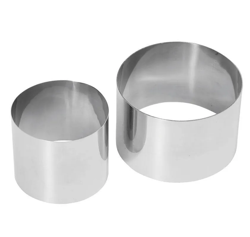 Taartring RVS - Ø90x(H)50mm Hoge Kwaliteit