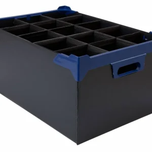 Tijdelijk Beschikbaar Box voor 15 glazen - 500x345x200mm - 5 stuks - Zwart