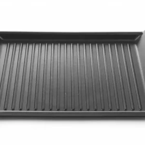 Aluminium Grillplaat - Geschikt voor Inductiekookplaten - Anti aanbaklaag - 390x260x(H)35mm Koop Vandaag