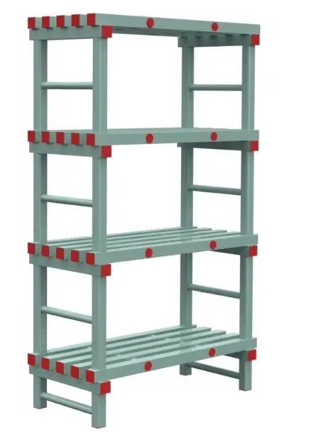 REA Eurostelling 600mm Diep - (H)1150mm- 4 Schappen - Beschikbaar in 6 Breedtes Beperkt Aanbod