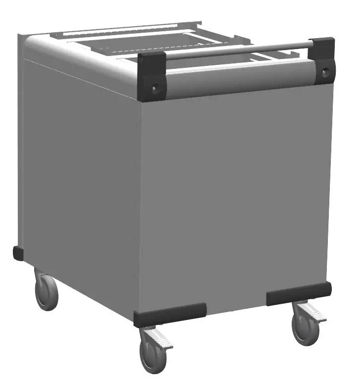 Verrijdbare Stapelaar Onverwarmd - Mobile Containing DFR 2 x Dienbladen - Stapelunits op Maat Gemaakt Premium