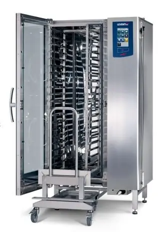 Express Levering Combisteamer ME 1.20 BDI Roll-in - Gas 42kW - 20x/15x EN 40x60 of GN1/1 - Incl. Onderstel en Trolley - 899x831x1852(h)mm