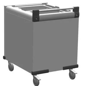 Goedkoop Verrijdbare Stapelaar Onverwarmd - Mobile Containing DFR 2 x 530/370 - Dienbladen 2x 530x370mm