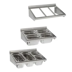 Frame Gastronorm Bakken - RVS - Wandbevestiging - 2/1 GN - 1088x370 mm Lage Prijs