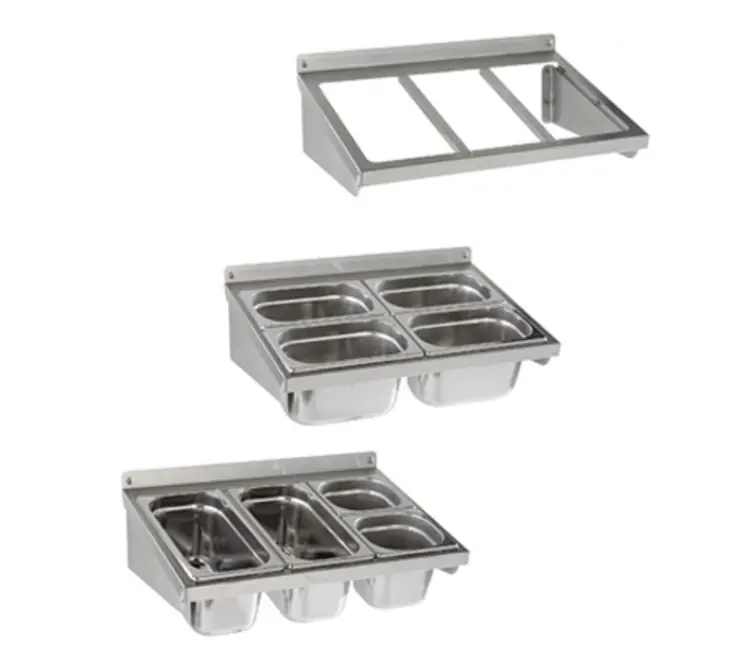 Frame Gastronorm Bakken - RVS - Wandbevestiging - 2/1 GN - 1088x370 mm Lage Prijs
