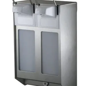Dagaanbieding DUO Zeep- & desinfectiemiddeldispenser RVS - 2 Maten - Instelbaar in 0,8/1,5/2,0ml