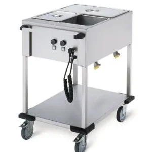 Bain-Marie Wagen 2 x 1/1 GN - Mobile Containing - 2x 850W - 560x774x902mm Koop Vandaag