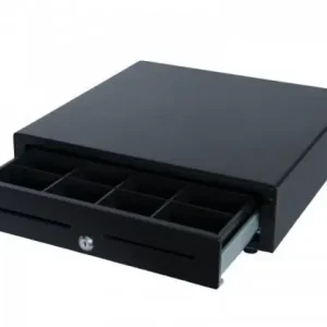 Kassalade Fronttouch Zwart - RED-410 Budget - 8 Munt/4 Biljet (ABS) - 2 Afroomgleuven - 410x415x110(h)mm Finale Uitverkoop