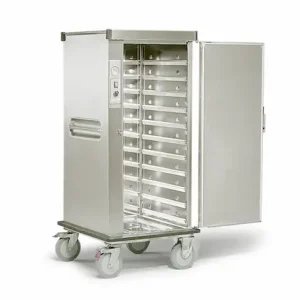 Favoriet Banketwagen 1 x 2/1 GN verwarmd - 2250W - 777x837x(H)1712mm - Geschikt voor 11 of 18 GN2/1 Roosters