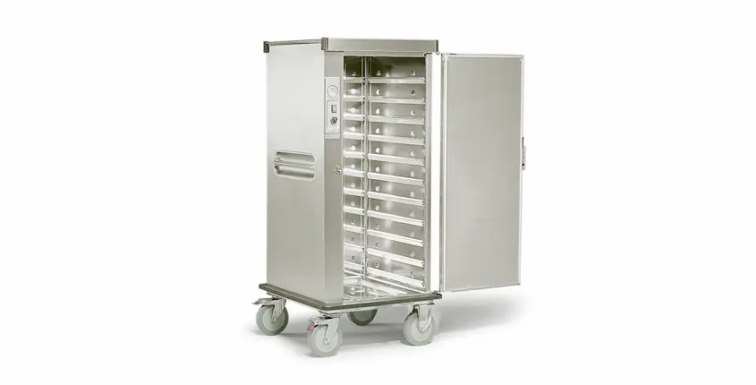 Favoriet Banketwagen 1 x 2/1 GN verwarmd - 2250W - 777x837x(H)1712mm - Geschikt voor 11 of 18 GN2/1 Roosters