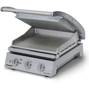 Direct Verzonden Grill Station ROBAND - 6 Sandwiches - Geribbelde Bovenplaat - 2200W