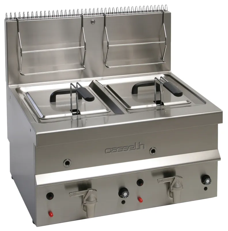 Gas Friteuse - 2x 10 Liter - Tafelmodel - 6500W - 700x600x(H)650mm Populair