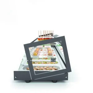 Superprijs Opzetkoelvitrine met Glazen Opbouw - Geschikt voor 1/3GN 40mm - Beschikbaar in 3 Maten
