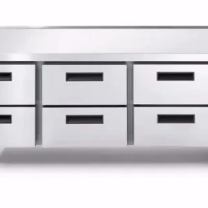 Aanbieding Lage Vrieswerkbank 3x 2 Lades - LINEAR SNACK 703BT/I 2C - 1600x685x(H)613mm