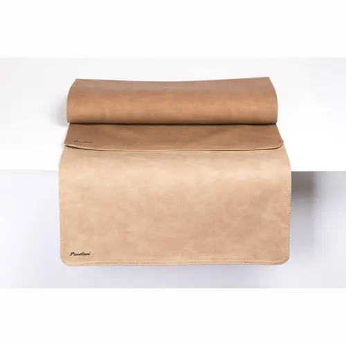 Rechtstreeks Van De Fabrikant Leren Tafelloper Vintage - Dubbelzijdig - 450x1200mm - Beschikbaar in 7 Kleuren