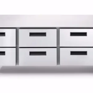 Hete Deal Lage Vrieswerkbank 3x 2 Lades - LINEAR SNACK 703BT/S 2C - 1600x685x(H)613mm