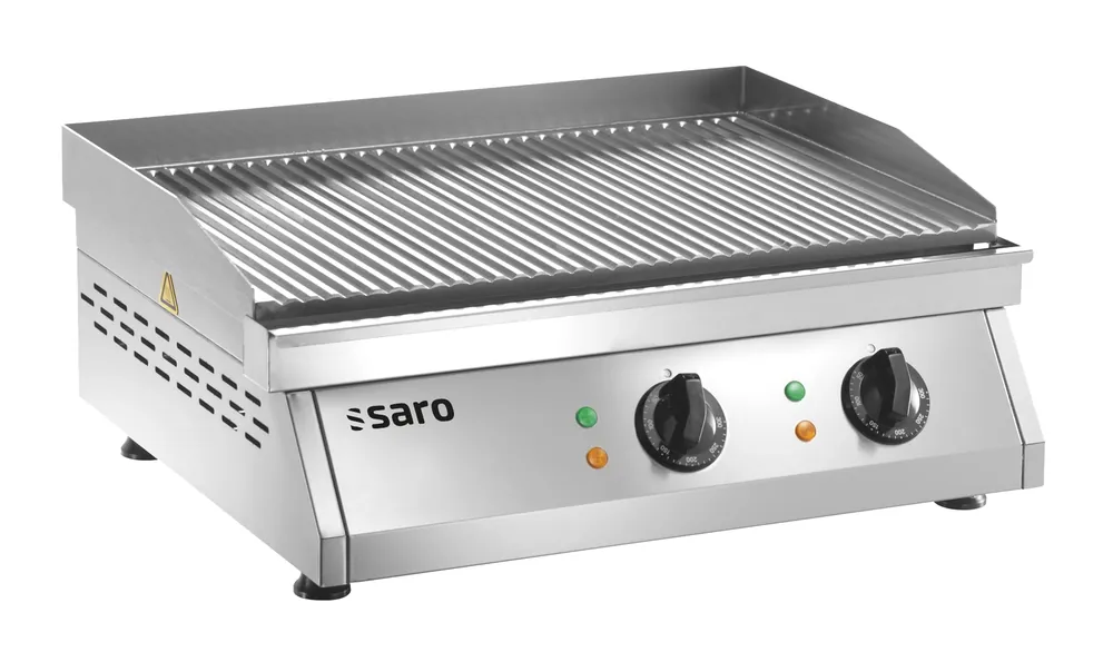 Direct Beschikbaar SARO Electrische grillplaat (gegroefd),FRY TOP GH 610 R