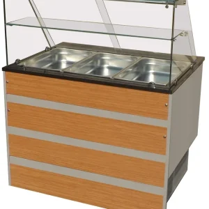 Gekoeld Buffet GN 3/1 - Glasopbouw - 1070x800x(H)850/1350mm Direct Beschikbaar