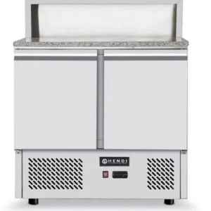 Exclusieve Aanbieding Pizza Saladette - 2 Deurs - Granieten Werkblad - 900x700x(h)1100mm