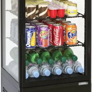 Hoge Kwaliteit CASSELIN - Mini zwarte koelvitrine-78 liter
