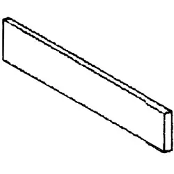 Gratis Retour Plint RVS - Lateraal Rechts - 570x110x20(h)mm