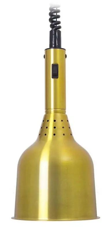 Bronzen verwarmingslamp - Ø180x360mm - Gemaakt in Europa - Kabel 1800mm - 250W lamp Incl. Gecertificeerd