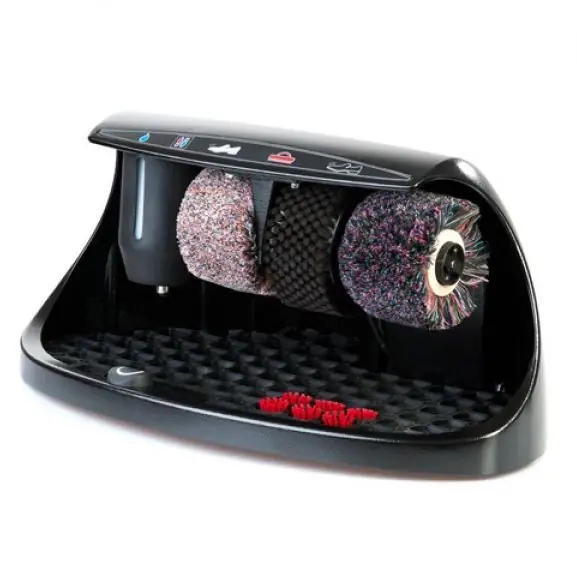 Voordeelprijs Schoenpoetsmachine Cosmo - 3 Borstels - Aluminium - Zwart - 600(l)x380(d)x320(h)mm