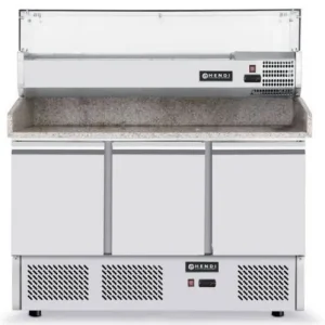 Dagaanbieding Pizza Saladette - Machine Onder - 3 deurs - Verstelbare poten - 1365x700x(h)850 mm