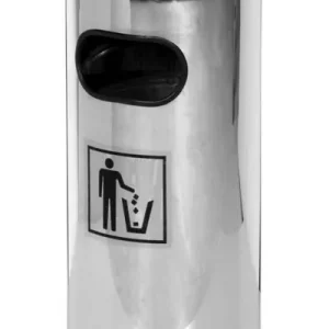 Koop Vandaag Papierbak RVS - Met uitneembare asbak - 62 cm hoog