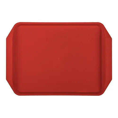 Premium Kunststof Dienblad Met Handgrepen - Rood - 420x300mm